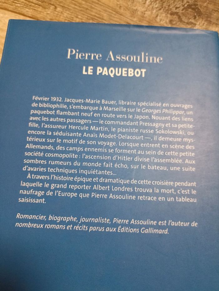 Livre le paquebot Pierre assouline - photo numéro 3
