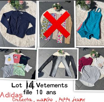 Lot 14 Vêtements fille 10 ans impeccable 👌