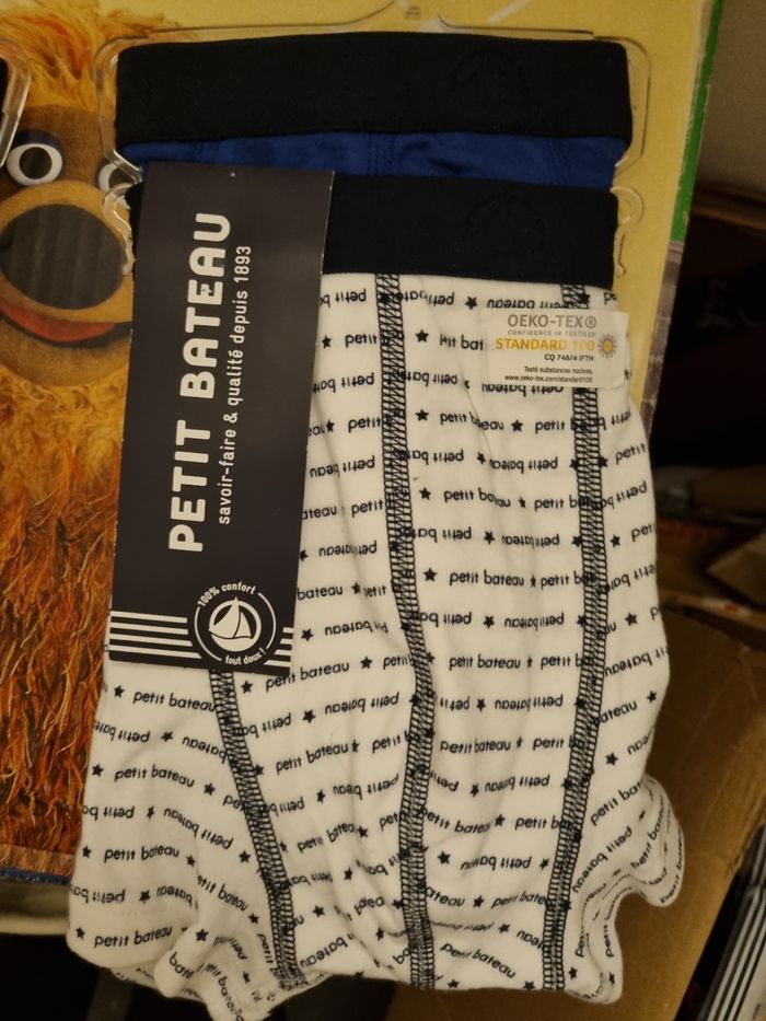 Lot de 4 boxers Petit Bateau 12 ans - photo numéro 3