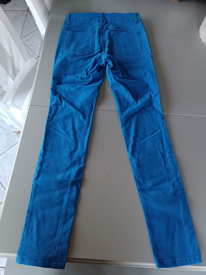Pantalon bleu électrique galerie Lafayette taille 34 - photo numéro 2