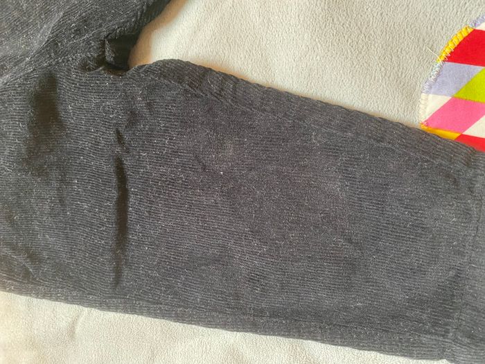 Pantalon jogging velours noir - photo numéro 3