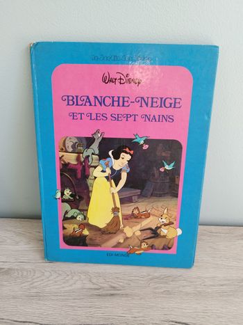 Livre vintage Disney le jardin des rêves Blanche neige et les 7 nains 