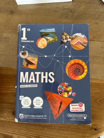 Livre première maths