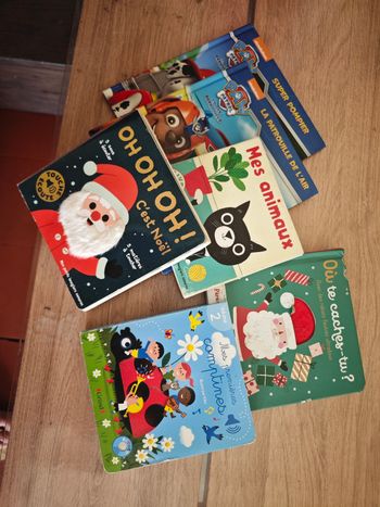 Livre de bébé en lots, bon état et 2 livres Pat Patrouille