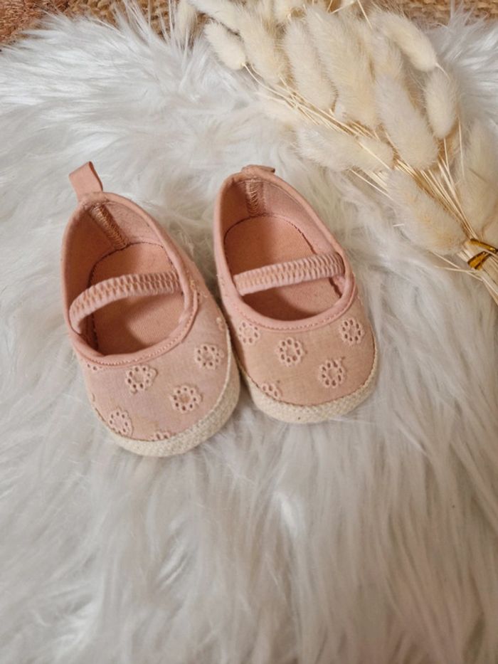 🌸 Chaussures rose bébé Kiabi 3 - 6 mois