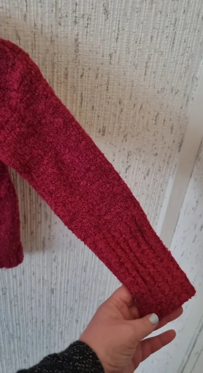 Pull bordeaux avec écureuil taille 4 ans tissaia - photo numéro 9