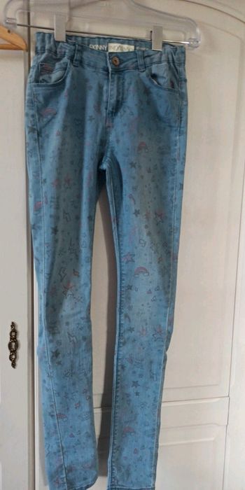 Jeans Skinny avec motifs arc en ciel🌈, étoiles🌟