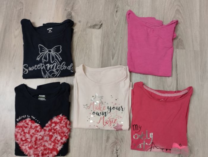 Lot de 5 T-shirt manches longues 💖 - photo numéro 2