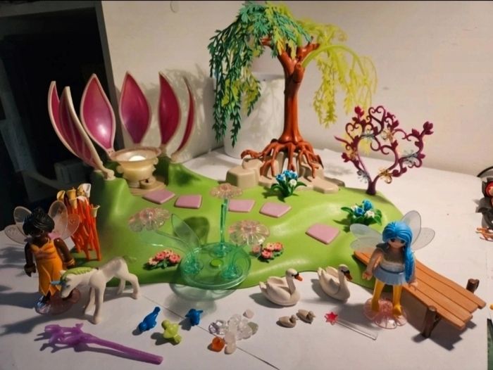 Lot Playmobil Fées Licornes cheval ailés