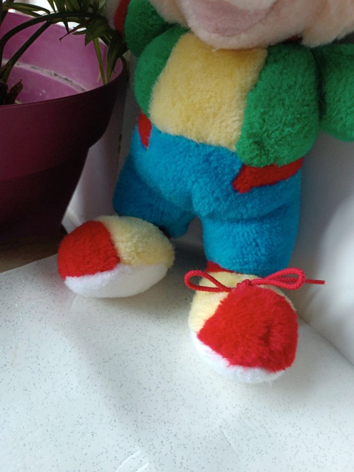 Peluche plush vtg vintage Disney nounours Teddy Bear loup Wolf 3 cochon pig bébé babies baby - photo numéro 4