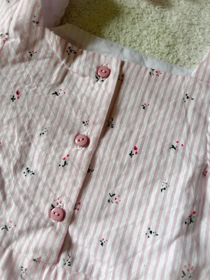 Blouse créatrice romantique manches bouffantes 7 ans - photo numéro 4