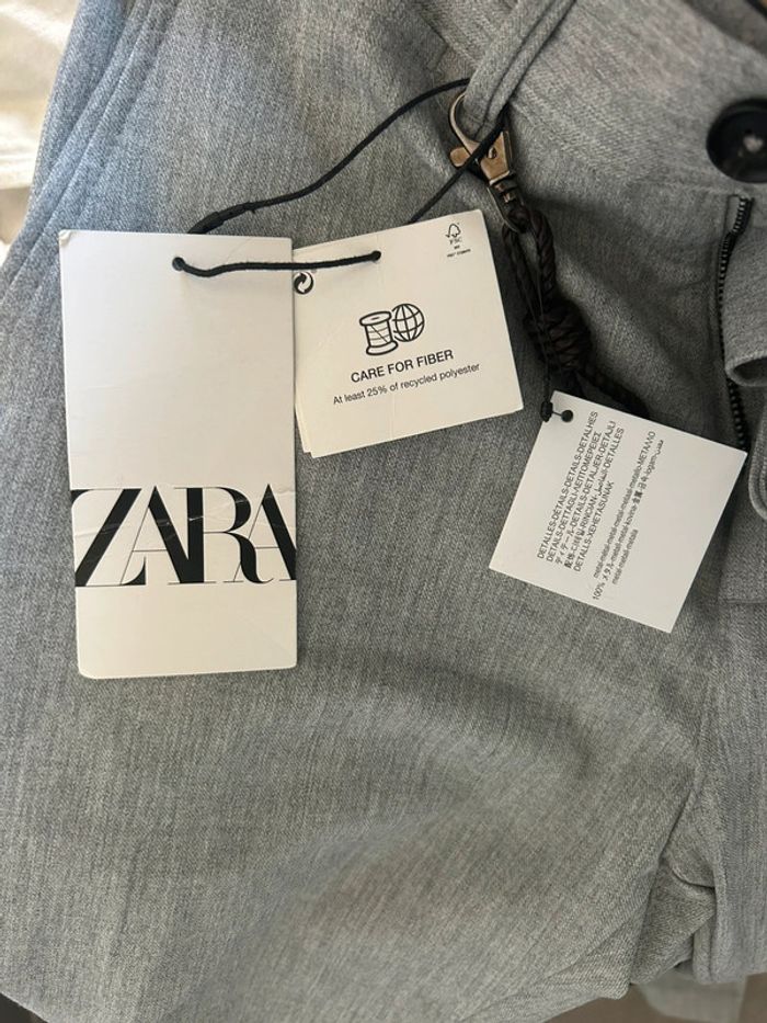 Pantalon Gris Zara Slim stretch - photo numéro 4