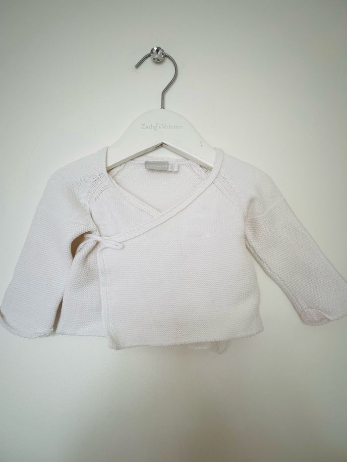 Gilet en laine 1 mois natalys