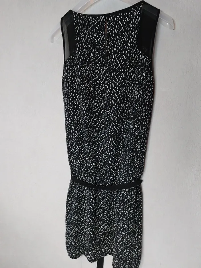 Robe fluide noir, blanc "Camaïeu" - photo numéro 2