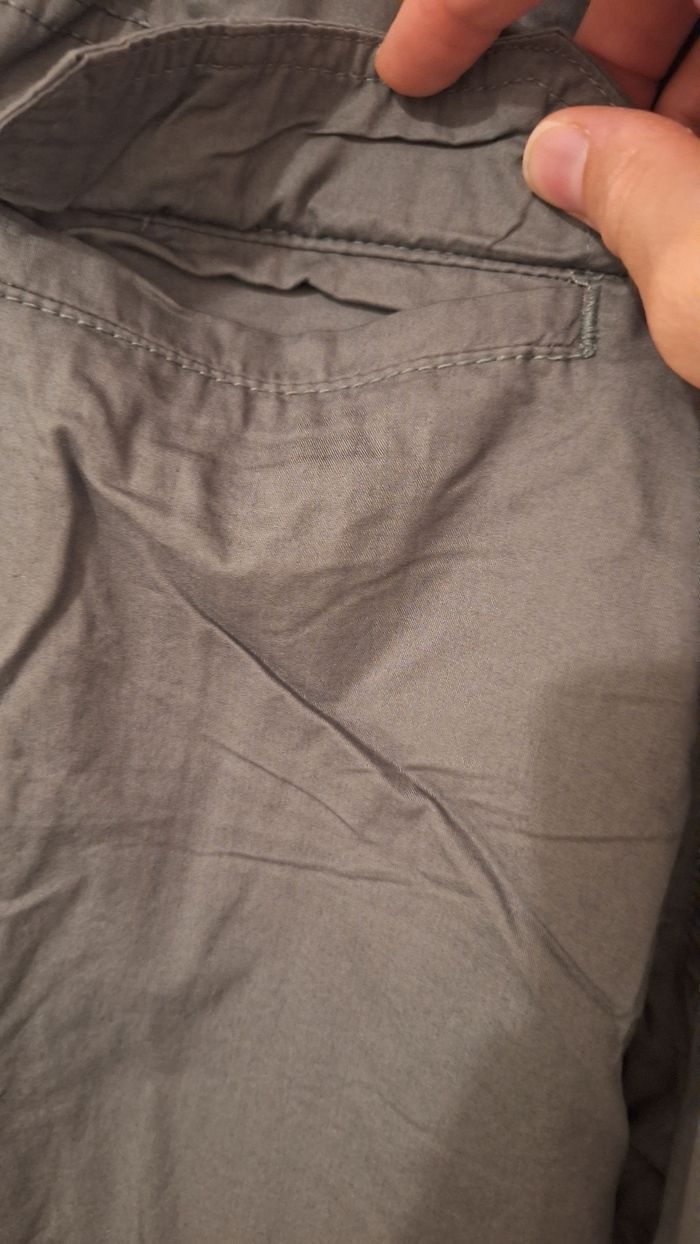 Pantalon jogger en toile kaki - photo numéro 7