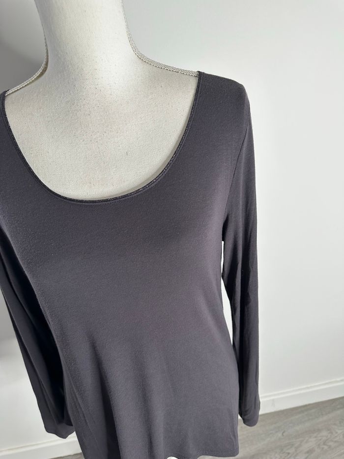 T-shirt à manches longues violet argenté Thermolactyl Damart T46/48 - photo numéro 5