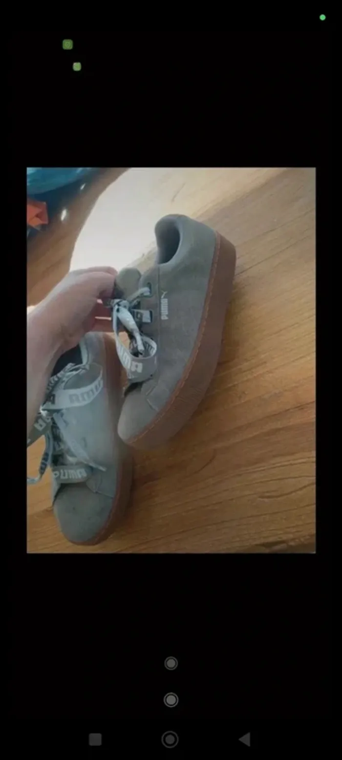 Baskets Puma grises 40