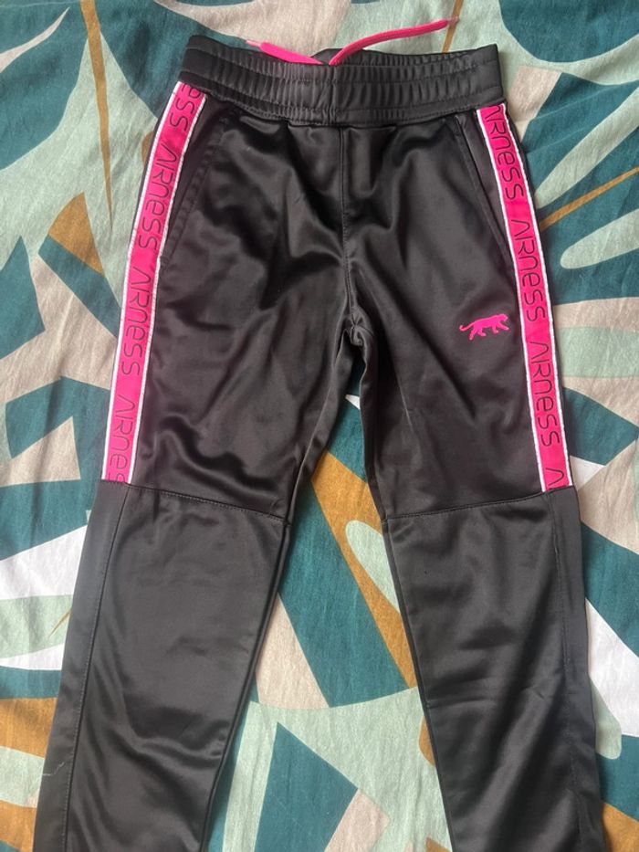 Bas de survêtement Airness noir et rose, taille 8 ans