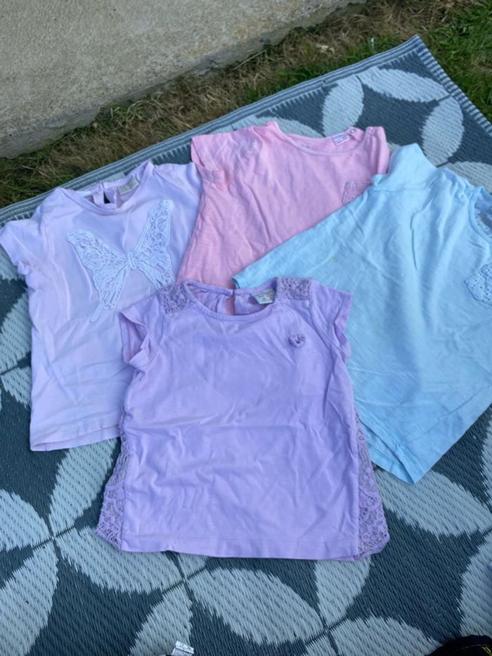 Lot de 4 t shirt Zara babygirl