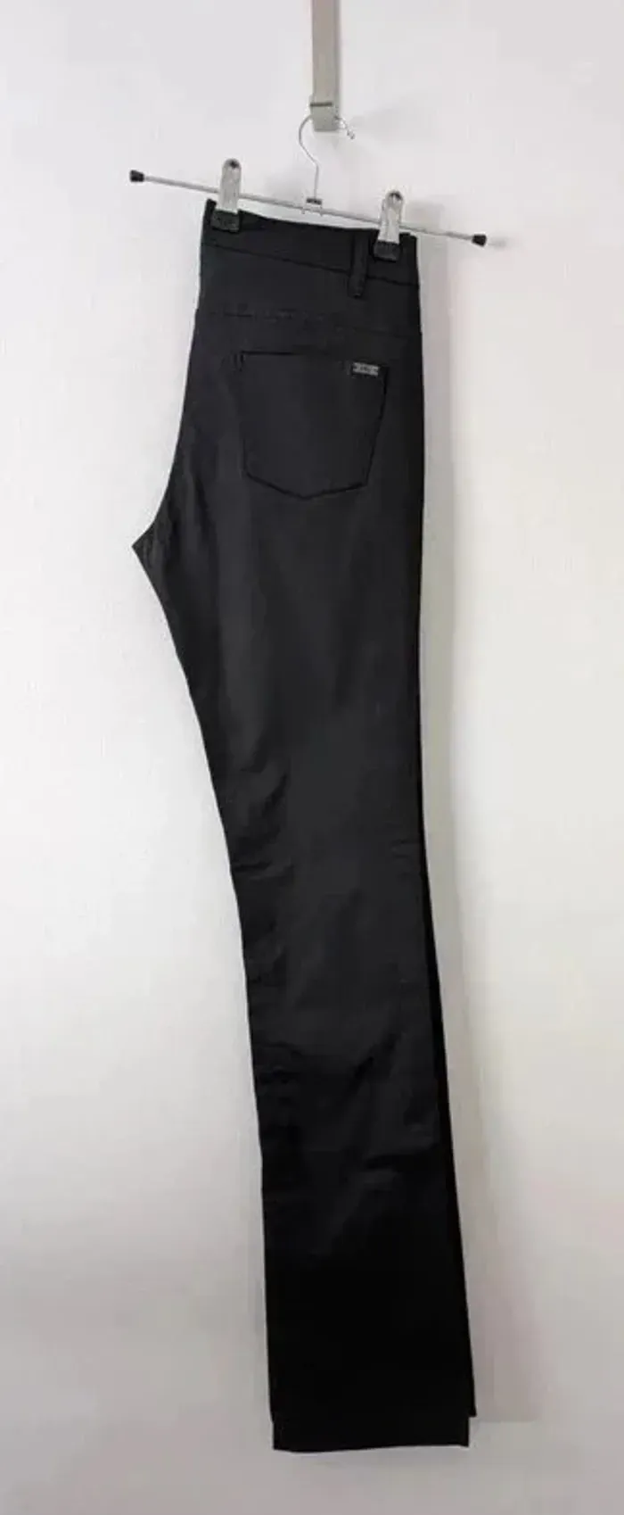 Pantalon noir en coton - Mango - taille 38 - photo numéro 2