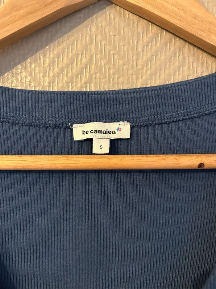 Robe longue côtelée et boutonnée - photo numéro 4