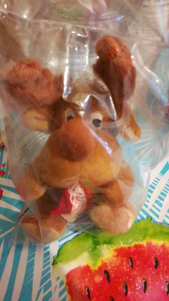 Petite peluche cerf coca cola neuve