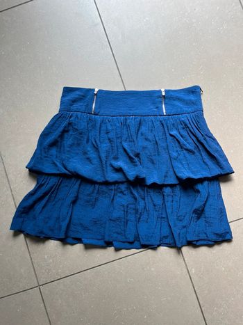 Jupe bleue à volants Sandro M
