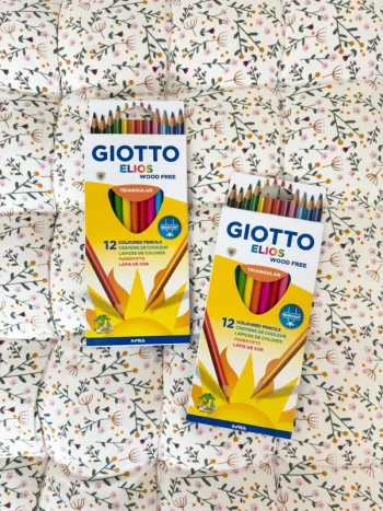 12 crayons de couleurs x 2, Giotto