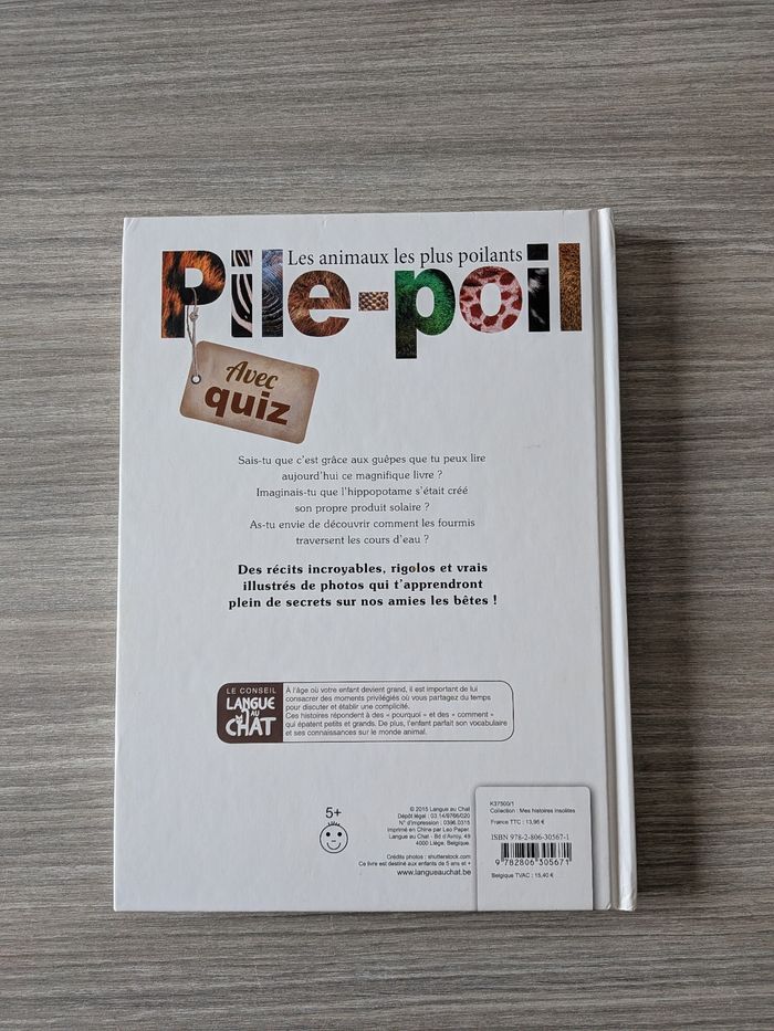 Livre pile poil au top - photo numéro 2