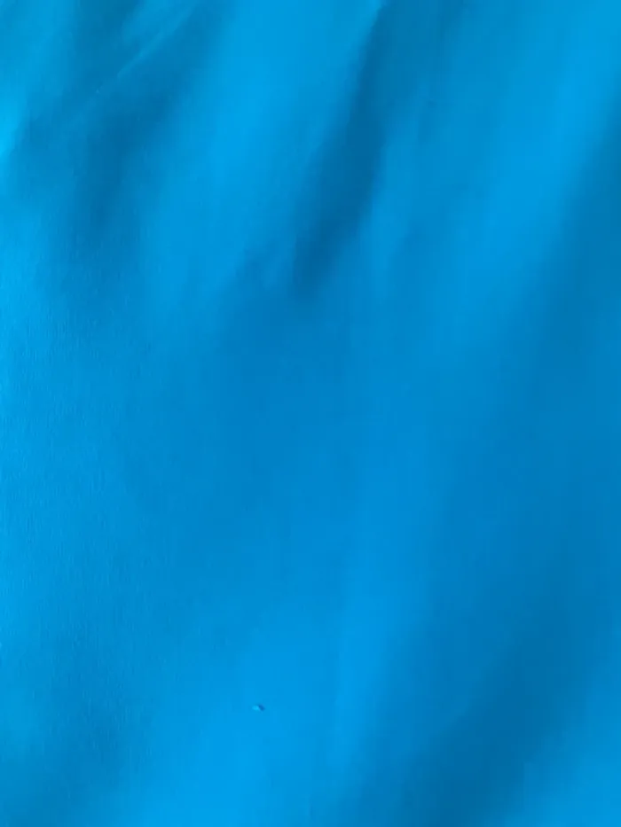 T shirt col V turquoise - photo numéro 3