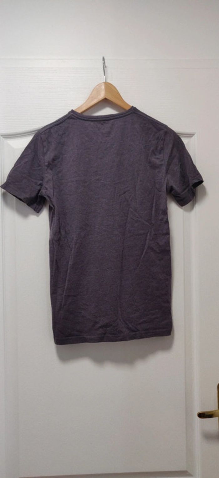 Tshirt mc bleu gris col v Gemo 14 ans - photo numéro 2
