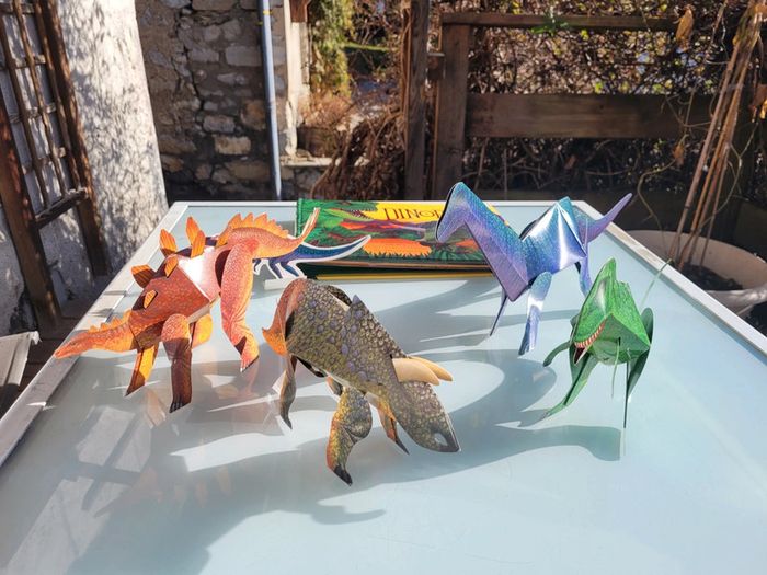 Magnifique livre animé Seuil Jeunesse Dinoparc, la préhistoire en 3D + modèles reduits dinosaures 53 - photo numéro 17