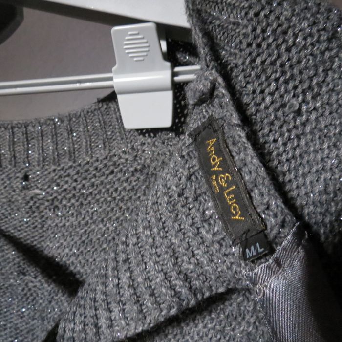 Pull Andy & Lucy – Gris anthracite, détail pailleté, dos noué 😍 - photo numéro 10