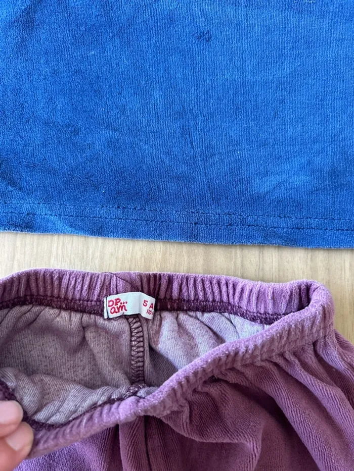 Pyjama velour DPAM 5 ans - photo numéro 3