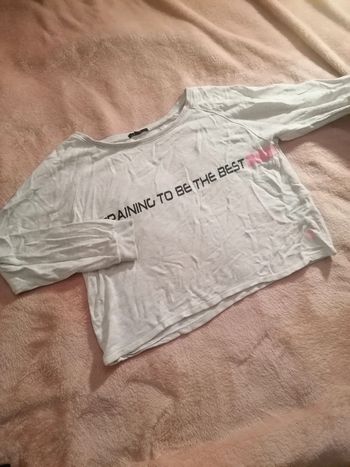Pull blanc gris kiabi