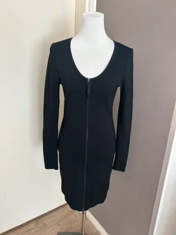 Diesel Robe noire entièrement zippé sur le devant  Noir