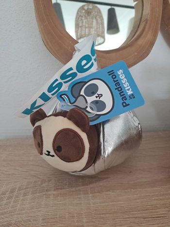Peluche chocolat pandarolll in silver kisses chocolat plush chocolate collection New neuf