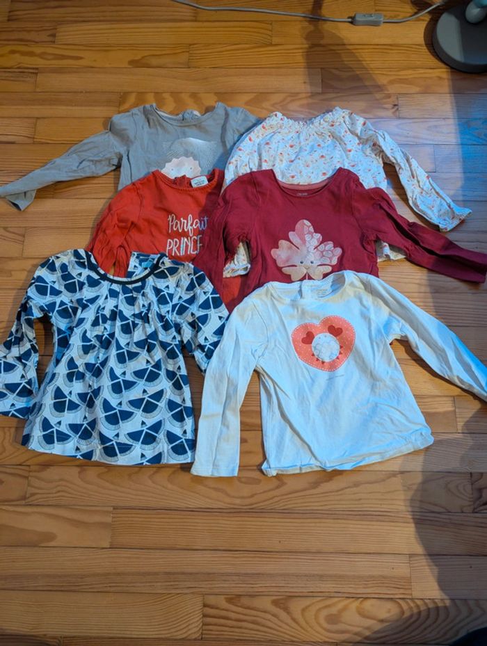 Lot tee shirt manche longue
