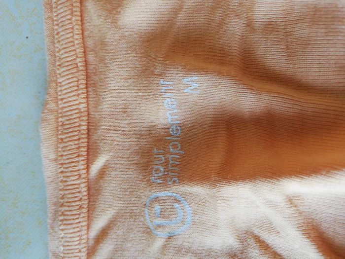 Débardeur t. M "tout simplement" jaune orangé /melon - photo numéro 5