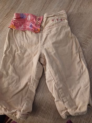 Pantalon 12 mois velours