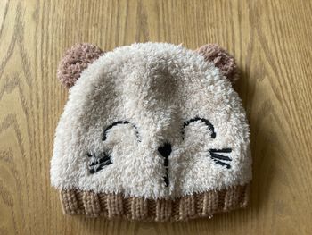 bonnet tout doux ourson bébé 3 mois