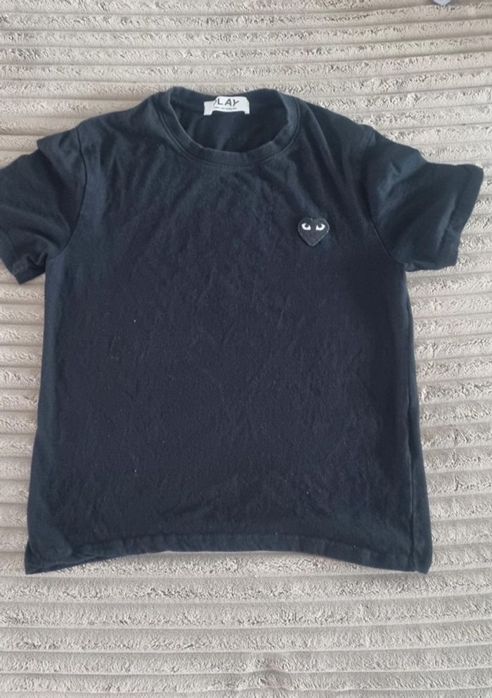T-shirt noir Comme des garçons