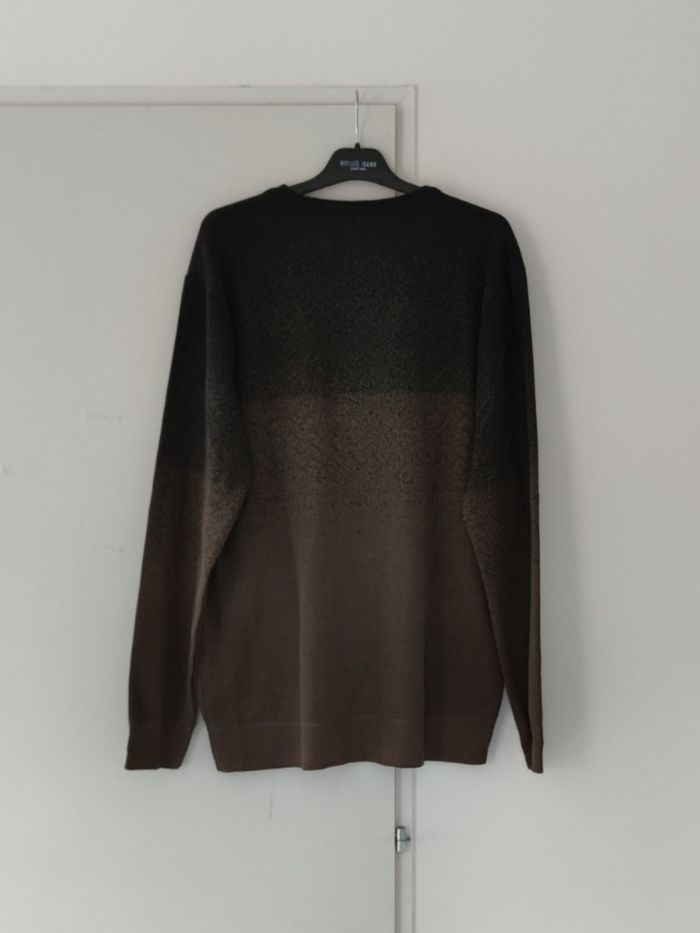 Pull homme U Collection XXL – neuf avec étiquette – marron & noir - photo numéro 2