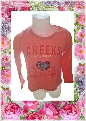 💫🌸 T-shirt imprimé manches longues 🌸💫