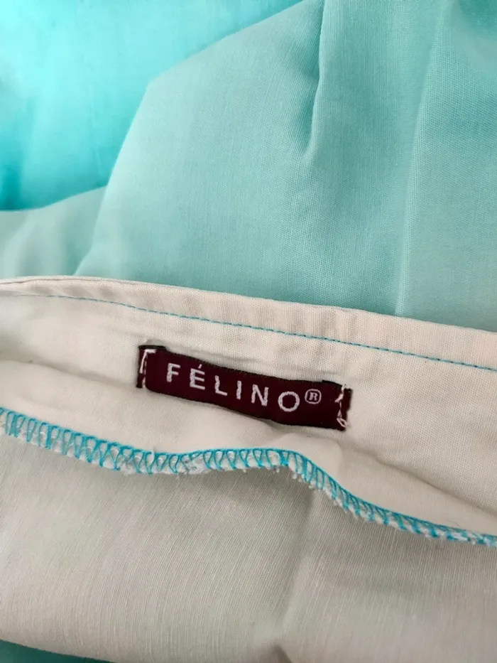 Jupe longue, couleur dégradée, blanc bleu turquoise marron - photo numéro 2