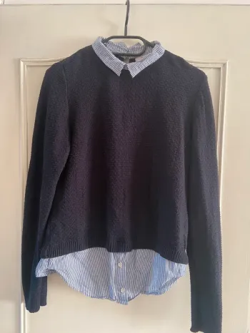 Pull col chemise S