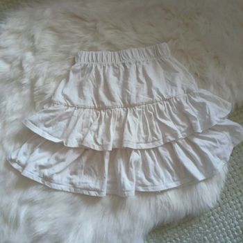 Jupe volantée blanche Kiabi