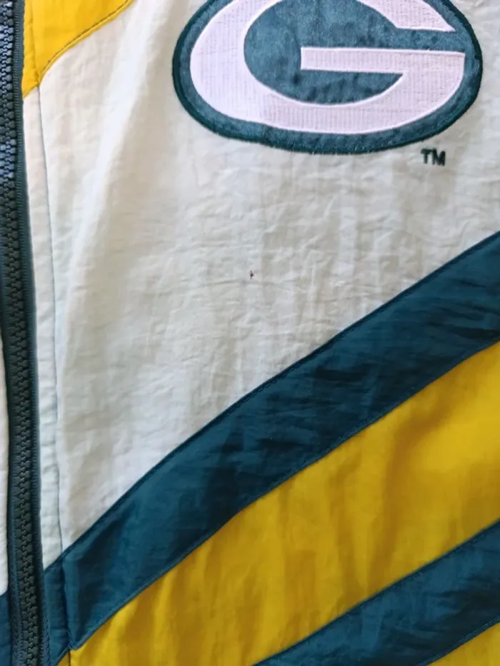 Blouson NFL green bay Packers vintage 90's logo 7 - L - photo numéro 6