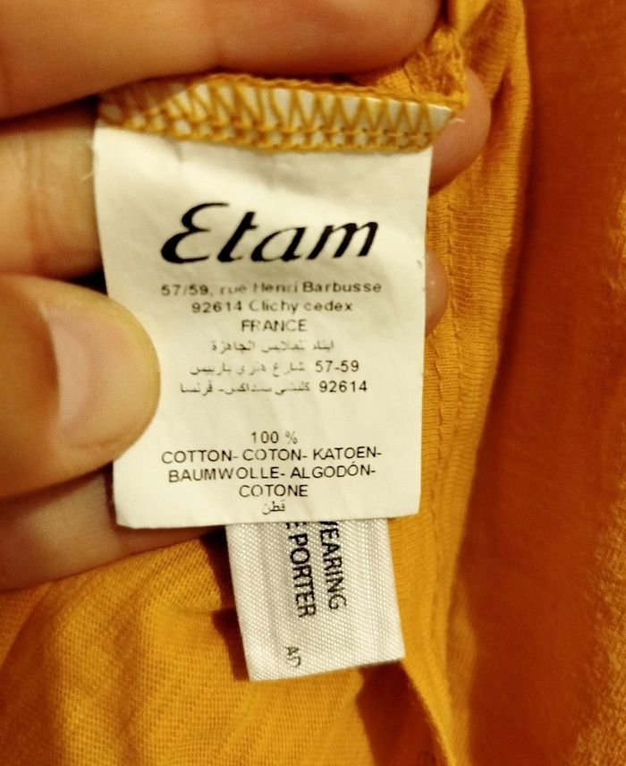Tee shirt Etam taille Xs - photo numéro 10