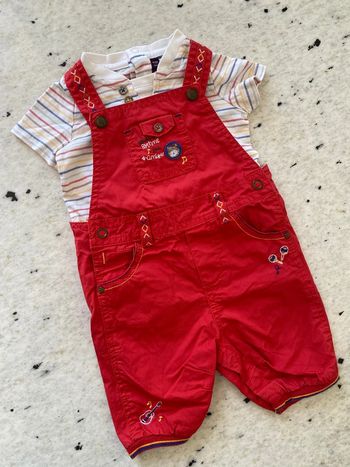 Ensemble lama rouge Sergent Major 6mois